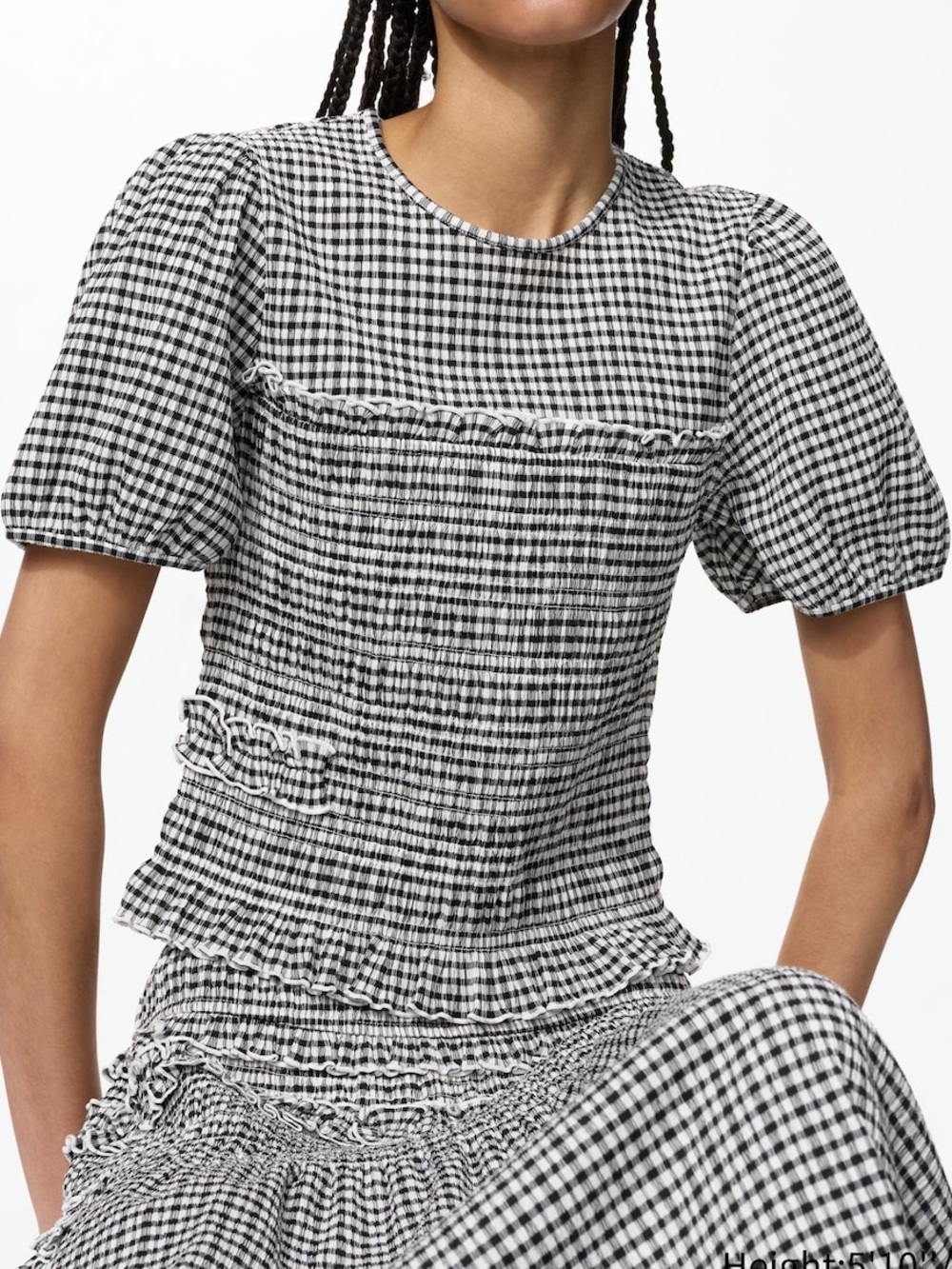 Uniqlo x Cecilie Bahnsen Shirring Volume Sleeve T-Shirt XXL